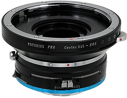 Fotodiox Pro Lens Mount Shift Adapter Contax 645 (C645) Mount Lenses to Fujifilm X-Series Mirrorless Camera Adapter - fits X-Mount Camera Bodies such as X-Pro1, X-E1, X-M1, X-A1, X-E2, X-T1