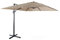 Alice's Garden - Parasol déporté carré 3 x 3m haut de gamme - Falgos - Beige - Parasol excentré inclinable. rabattable et rotatif à 360°.