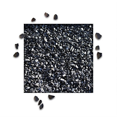 KiesKönig 25 kg Marmorsplitt Ebano Schwarz Körnung 8/12 mm Zierkies Ziersplitt Deko Marmor Dekoration Splitt NEU