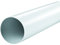 Rundrohr Lüftungskanal DN 100 mm 1,0 m Kunststoff PVC Lüftungsrohr
