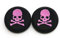 Coque en silicone Thumb Stick Grip Bouchon Joystick Sticks analogiques Caps Cover pour PS4 Xbox One PS3 Xbox 360 contrôleurs de jeu PS2 Pink Skull