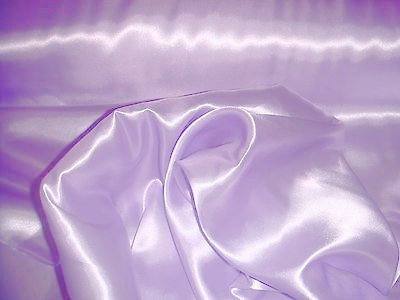 Stoff-Kollektion - Satin Stoff Meterware aus Polyester - Polyestersatin Glänzend & Doppelseitig 150cm breit – Ideal zum Nähen von Kostümen, für Bekleidung, als Dekostoff etc. - Hellflieder