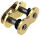 Universal Motorrad Clipschloss Clip Kettenschloss für 525 VX Ring Teilung verstärkte Kette Verbindungsglied Gold