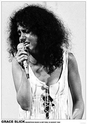 Jefferson Airplane Poster Grace Slick Woodstock Music & Art FAIR 1969