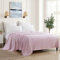 Sweet Home Collection Decke aus 100% feiner Baumwolle, luxuriöses Gewebe, stilvolles Design, weich und bequem, für alle Jahreszeiten, Wärme, Full/Queen, Rosa