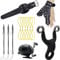 Obert Fishing Slingshot Kit with Bow, Reel, Catapult & Hand Guard - 5pcs Fishing Bands