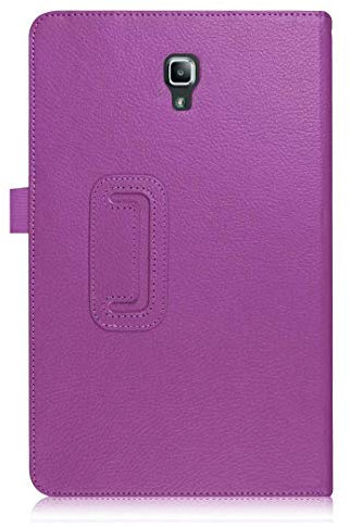 Visibee - Leather Smart Stand Flip Tablet Case Cover For Samsung Galaxy Tab A 10.5” T590/T595 (2018) With Screen Protector and Stylus pen (Purple)