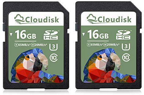 Cloudisk 2X 16GB SD-Karte UHS-1 1080p Full HD Flash-Speicherkarte