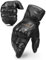 INBIKE Motorradhandschuhe Herren Leder Damen Winter Motorrad Handschuhe CE Thermo Warm Winterhandschuhe Schwarz XL