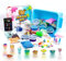 ToysButty 24 Schleim selber machen set für Kinder in Aufbewahrungsbox, Fluffy, Butter, Cloud, Glow in Dark,Glitzer, Slime Charms, Über 100 Zubehör Schleim Set Jungen Mädchen Alter 8 10 12 Spielzeug