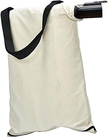 31101810 Sac d'aspirateur pour souffleur de débris, compatible avec le sac d'aspirateur G-reenworks 24022 24072 Sac en tissu blanc avec fermeture éclair, remplace 31103148