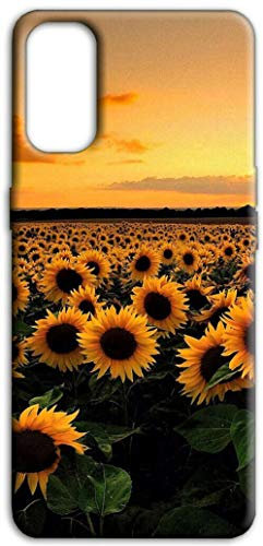 Mixroom - Coque Telephone Coque Smartphone Arrière en TPU Silicone Souple pour Oppo Find X3 Neo Fantaisie Champ de Tournesol au Crépuscule M774