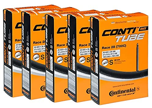 Continental Race 28 700x20-25c Innenschläuche – 80mm langes Presta-Ventil (5 Röhren)