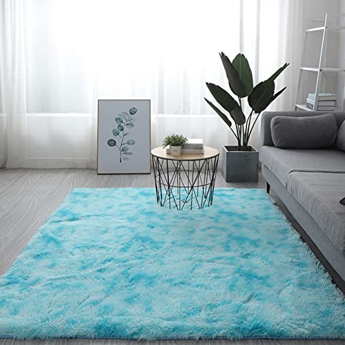 BAILR Faux Lammfell Schaffell Teppich 180x200cm, Modern Wohnzimmer Teppiche, Hochflor Langflor Teppiche Modern, Teppich Wohnzimmer, Soft Touch Area Rug, Bedroom Anti-Skid Yoga Carpet