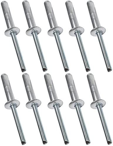 AERZETIX - C48122 - Lot de 10 Rivets aveugles standard Ø6.4x30mm aluminium/acier - DIN 7337 A - rivet pop à rupture de tige