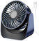 Ventilateur USB Silencieux, Mini Ventilateur Bureau 3 Vitesses, 360° Rotation Petit Ventilateur de Table Portable Performant pour Chambre Voiture Camping Exterieur (Bleu Marin, Pas de Batterie)