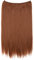 CAISHA 50cm 1 Tresse Extension mit Gummiband Extensions Haarverlängerung Haarteil Glatt Kupferbraun E115