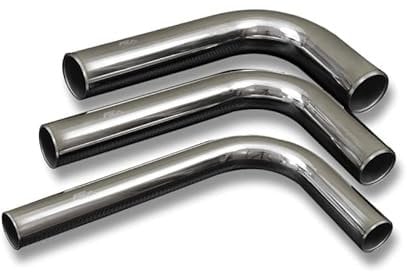 Aluminium bogen Alu-Bogen Typ L 90° Ladeluftkühler Turbo Alurohr Rohrbogen Pipe 60cm Lange