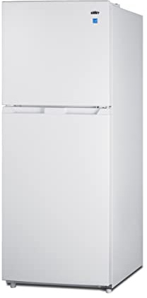 Summit Appliance FF1088W 24 Wide Top Mount Refrigerator-Freezer, White Finish, 10.1 cu.ft Capacity, Frost-free, ADA Compliant, Interior Light, Adjustable Touch Control Thermostat (White)
