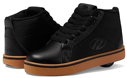 HEELYS Unisex-Kinderschuh Racer mit 20 Rädern, Schwarz (Black/Gum), 7 Little Kid