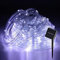 Ansobea Solar Lichterkette Aussen 30M 300LED, Solar Lichterschlauch Aussen 8 Modi, Led Schlauch Außen Solarenergie und IP65 Wasserdicht Lichtschlauch für Weihnachten, Party - Weiß