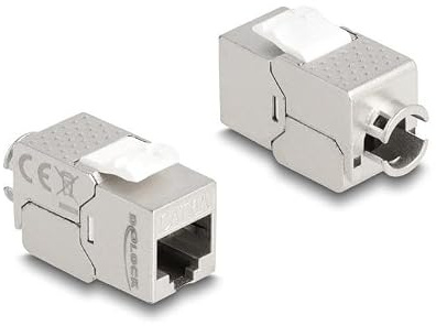DELOCK Keystone RJ45 Buchse auf LSA Cat.6A Slim ohne Werkzeug Marke