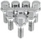 QUARKZMAN M12 x 1.5 Roue Boulons Conique 60° Chrome Roue Clous Ensemble 8pcs