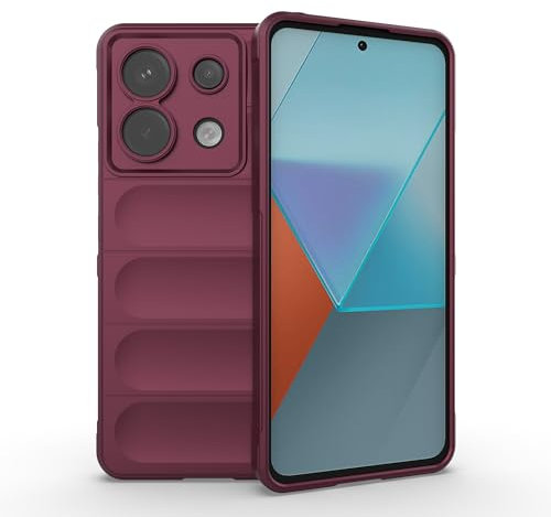 ESTH® Funda Silicona Líquida para Xiaomi Redmi Note 13 Pro 5G/Xiaomi Poco X6 5G con Protección Antigérmenes, Carcasa Antichoque de Grado Militar con Revestimiento de Microfibra Suave, Morado Oscuro