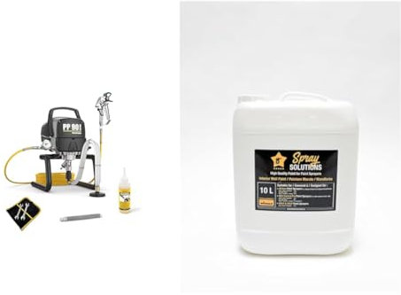 WAGNER Pistolet PowerPainter 90 Extra Skid HEA sur châssis + Spray Solutions testé et approuvé par WAGNER, Peinture Murale intérieure