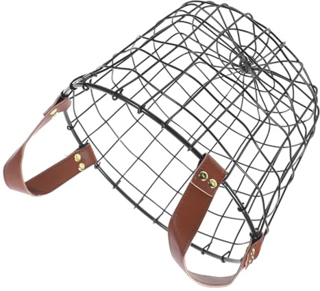 MAGICLULU Firewood Storage Basket Metal Wire Firewood Holder with Handle Small Portable Outdoor Log Carrier for Camping and Fireplace Storage