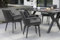 MR. DEKO® Gartenmöbelset Marbella Granada Dark Grey Aluminium | Gartenmöbelset 5-teilig 4 x Diningsessel & 1 x Tisch 180x90 cm | Outdoormöbel Alurahmen & Auflagekissen Rope | Wetterfeste Sitzgruppe