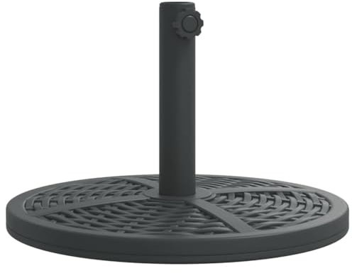 vidaXL Base de sombrilla semicircular para Palos de Ø38/48 mm 12 kg, Base de Paraguas, Soporte de Parasol, Soporte de sombrilla de jardín