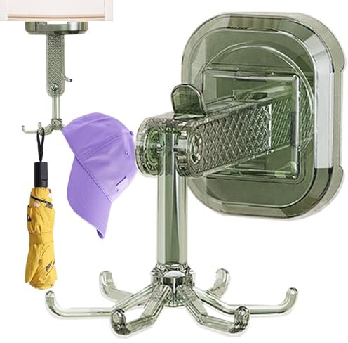 Appendini per finestre con ventosa, girevoli a 360 gradi, ganci a ventosa per parete, 6 ganci per doccia, organizer da parete rimovibili per camera da letto, soffitto, cucina