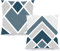Decoratea Federe per cuscini 40 x 40 - Federe decorative (set di 2) per divano, letto, sedia, soggiorno, auto, molto morbide, moderne e con cerniera invisibile (nordico geometrico)