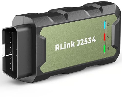 TOPDON RLink J2534 Pass-Thru Programmer, OEM Reprogramming and Diagnostic Tool, Enhanced J2534 VCI, Supports J2534/D-PDU/CAN-FD/DoIP, Compatible with 13+ Vehicle Brands, ONLY with LAPTOP