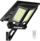 intelamp Projecteur LED Solaire Extérieur, 12500mAh 3000LM Lampadaire Solaire avec Télécommandé, 4 Modes Lampe Solaire et Deux Capteur de Mouvement pour Jardin,Garage