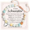 FAOMZQ Schwester Geschenk, Amazonit Perlen Armband für Schwester, Geschenke für Kleine Große Schwester von Bruder Schwester zum Geburtstag Weihnachten Abschluss Einschulung
