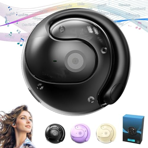 Eevhrqw Hy-t26 Pro Wireless Bluetooth Translation Earbuds,language Translator Device,ai Translator Earbuds,Equipped with AI App, Translation Headphones Support 75 Languages, HiFi Stereo Sound