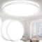 HABOWN Led Deckenleuchte Flach, 4000K Deckenlampe LED, Rund Badezimmer Lampe, LED Deckenleuchten, Ultra Lampe für Wohnzimmer Küche Badezimmer Flur Schlafzimmer Keller Balkon [Weiß 2 Stücke]