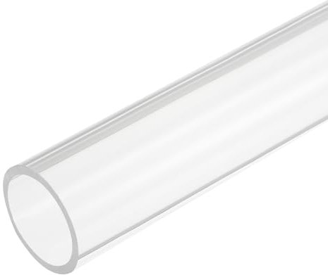 QUARKZMAN PVC Transparent Rohr klar 29 mm ID 35mm OD 305mm für Lampen und Laternen, Wasserkühlsystem
