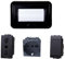Kit Placca Scatola 504 Premontato IP55, 4 Moduli Presa Schuko + Bipasso + Interruttore, Compatibile Con Bticino Living, Colore Nero, Placca Stagna Idrobox Incasso Da Esterno