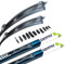 MOTOS Scheibenwischer Set für Opel Corsa C F08, F68 09.2000-12.2009 - Modernste Konstruktion, scheibenwischer vorne, Extrem leise, Langlebig & Wetterfest, TÜV & REACH Zertifiziert