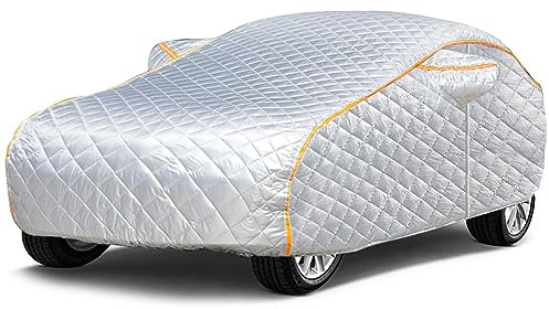 Bâche Anti Grêle Voiture pour Peugeot 206 CC,Housse de Protection Extérieure Voiture,Housse de Voiture Rembourrée,Imperméable,Anti-UV, Anti-poussière,Coupe-Vent