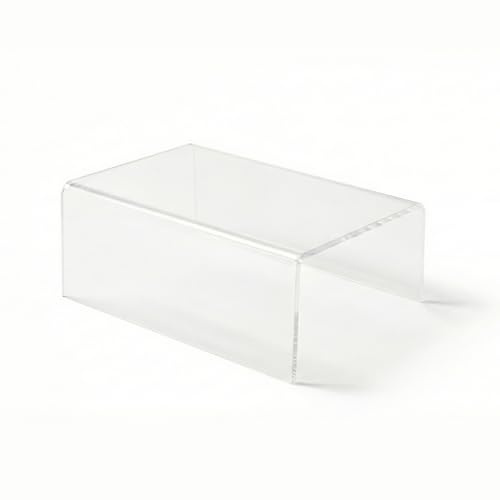Armlehnenablage aus Acrylglas in 15 x 25 cm für modernes Wohnen. Elegantes Sofatablett, Couch, stabil und transparent | Armlehne Tablett