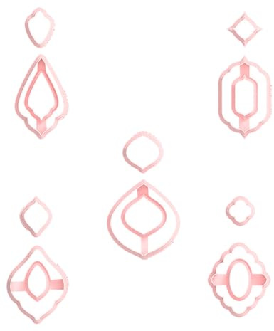 Tiardey Ensemble d'emporte-pièces en pâte polymère, 12 Formes de Fleurs, pour Boucles d'oreilles, pour la Fabrication de Bijoux en pâte polymère, emporte-pièces de Forme Organique pour Boucles