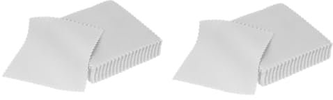 minkissy Paño De Limpieza Pulido Limpiador De Joyas Paños Polaco Paño Limpio para Joyas Paño para Pulir Plata Paño De Joyería Ante Grey 50 Piezas*4