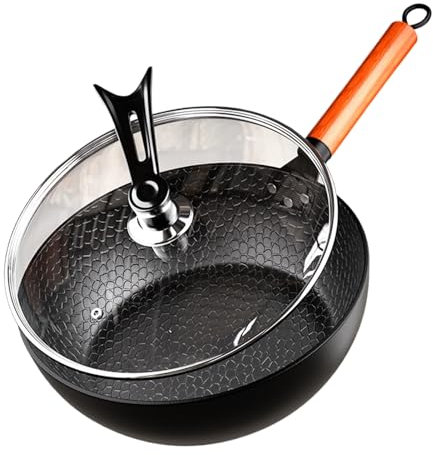 Hammered Cooking - Premium Hammered Copper Skillet with Tin Liner and Brass Handle | Excellent Thermal Conductivity, Nonstick Ceramic Coating, Oven Proof, Scratch-resistant, Ideal for Robust