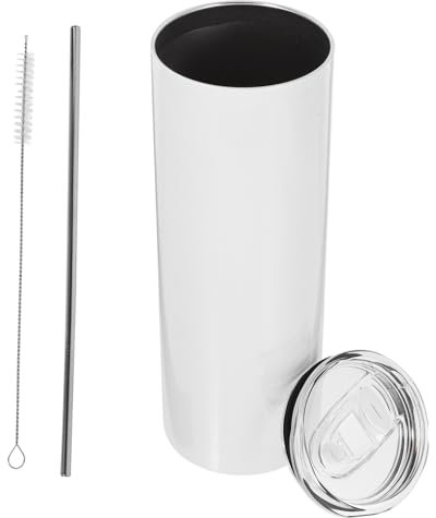 LABRIMP Tasse de Sublimation Acier Inoxydable Mug DIY pour Personnalisé Bricolage Maintien de Température