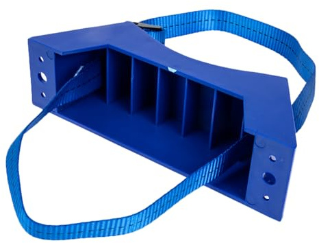 HOLIDYOYO Heavy Duty Cylinder Tank Holder Stand with Screws Blue Propane and Nitrogen Gas Cylinder Bracket Floor Mount Gas Bottle Wall Bracket for Secure Storage