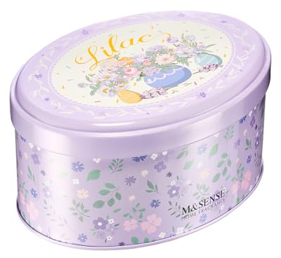 M&SENSE Flieder Duftkerze, Frühlings Sojakerze, Muttertag Kerze, Natürliche Sojawachs Duftkerze für Zuhause, Blumen Duft Geschenk für Sie